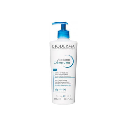 Bioderma Atoderm Cream Ultra 500ml - Rich Moisturizing Cream for Dry Skin Adults & Children