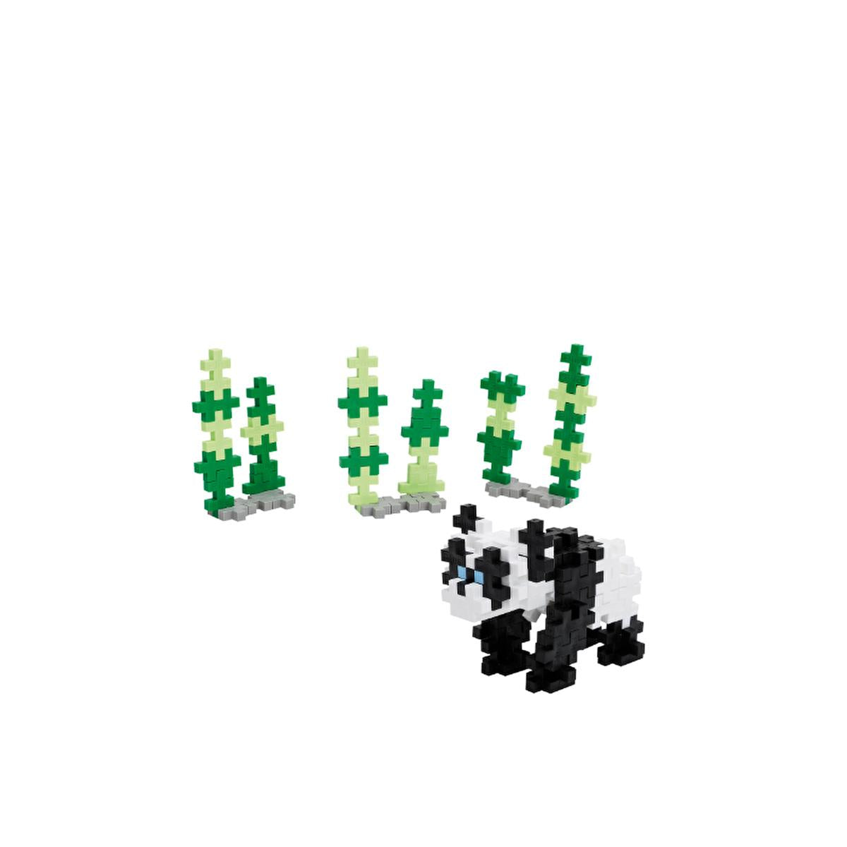 Plus Plus Panda 100 Piece Construction Toy Set in Reusable Tube - Danish Made for Creative Play