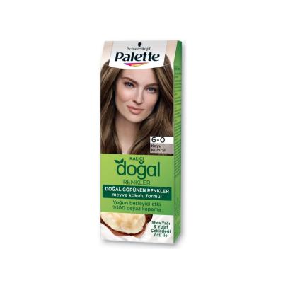 Palette Natural Colors 6-0 Dark Blonde Hair Dye - Natural Dark Blonde Hair Dye with Argan Oil