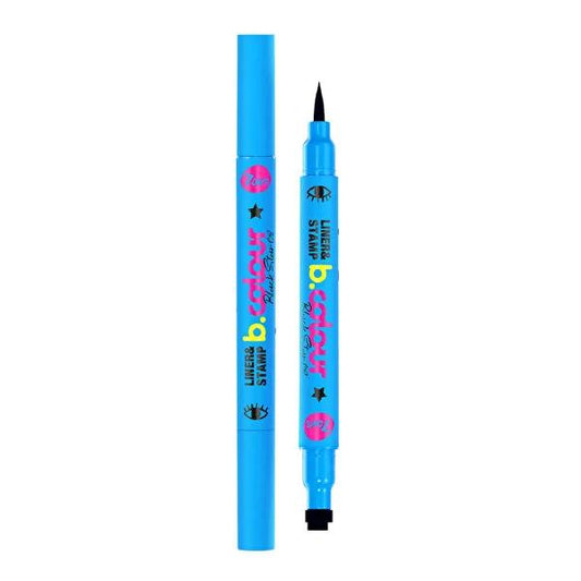 7Days B.Colour Vegan Eyeliner with Stamp - Black Star, Long-Lasting, Quick-Drying, Innovative Makeup