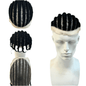 VIP Extensions Full Lace Toupee 100% Human Hair Hairpiece - Choose Color