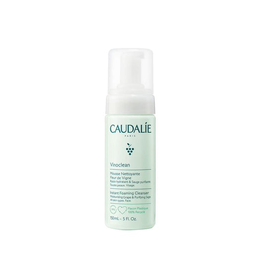 Caudalie Vinoclean Cleansing Foam - Gentle Skincare for All Skin Types, 150ml