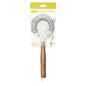True - Stainless Steel Hawthrone Cocktail Strainer w/ Acacia Handle