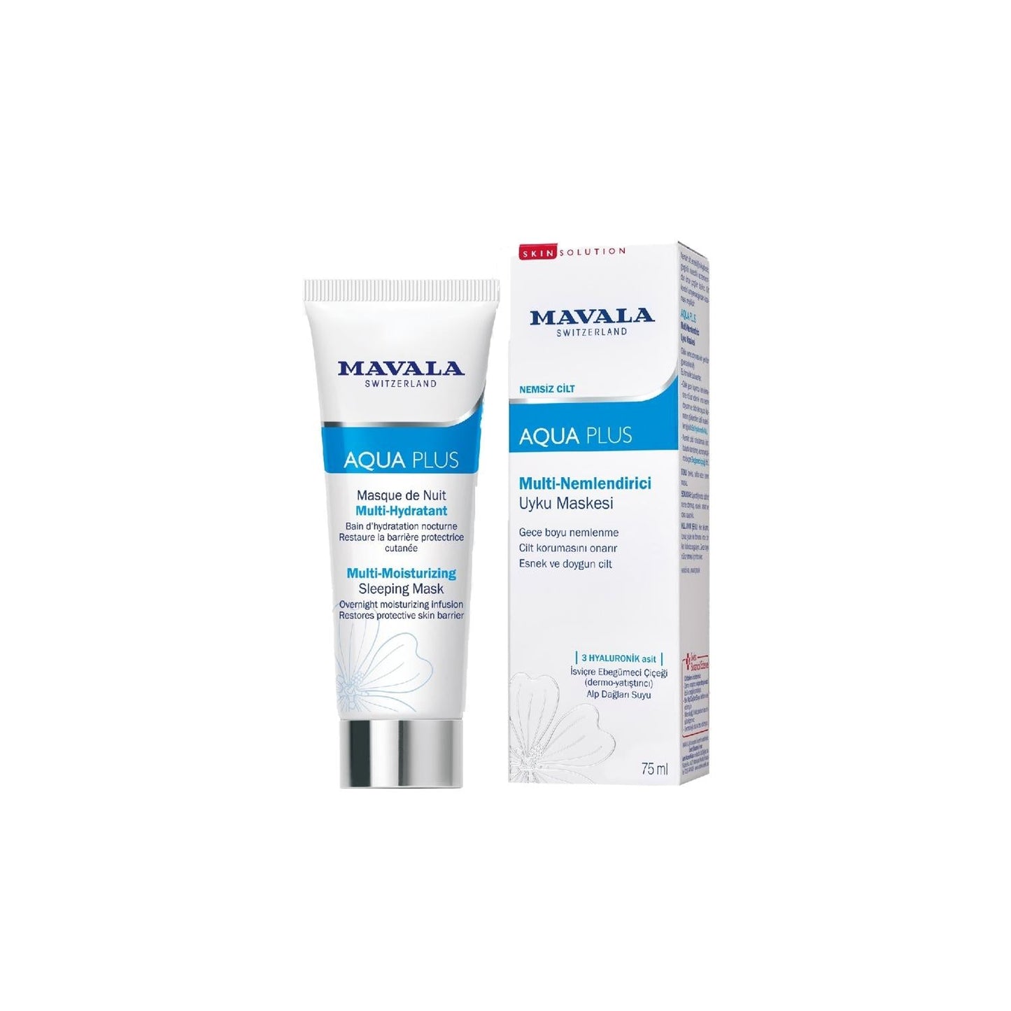 Mavala Aqua Plus Hydrating Sleeping Mask for Plump Skin 75ml