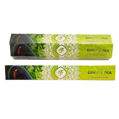 Active Green Tea Incense Sticks for Home and Office 20-Pack