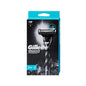 Gillette Mach3 Charcoal Shaving Razor Kit with 2 Replacement Cartridges - Close Shave, Reduced Irritation