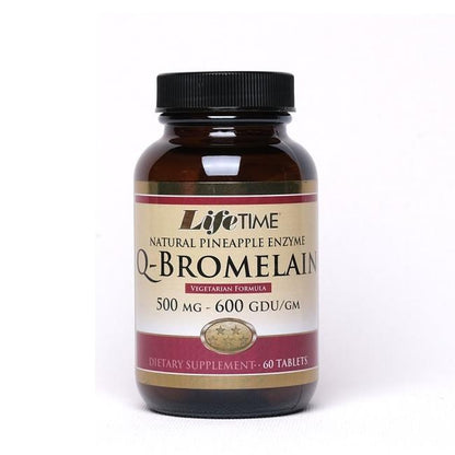 Life Time Q-Bromelain Dietary Supplement 60 Tablets