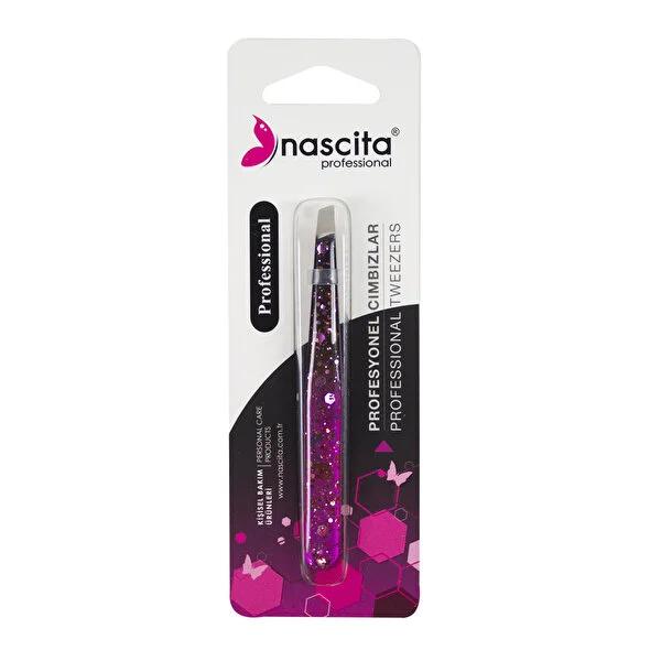 Nascita Precision Slanted Eyebrow Tweezers for Women & Men - High-Quality Grooming Tool for Eyebrow Shaping & Facial Hair Removal