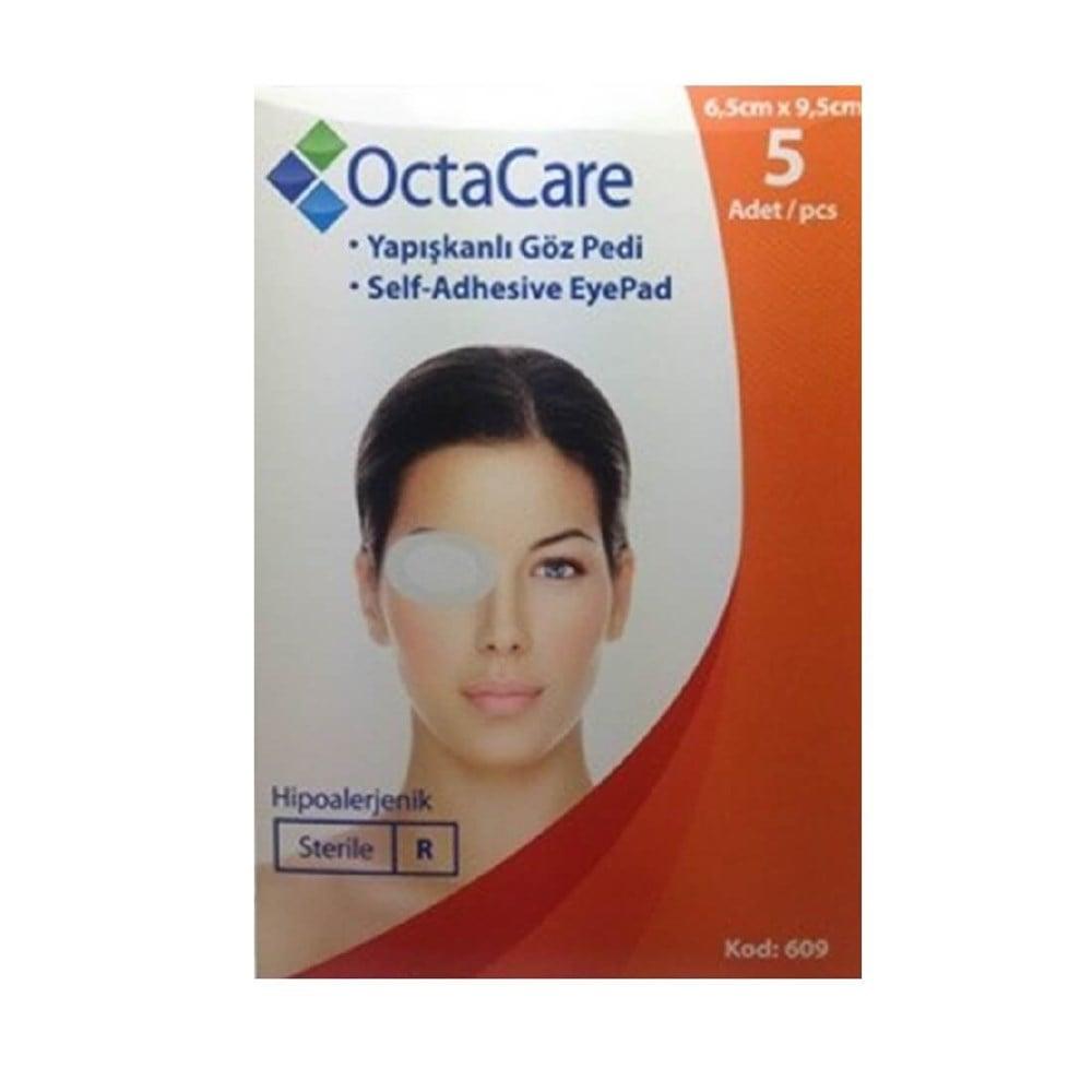 OctaCare Sterile Adhesive Eye Pads - Hypoallergenic, Non-woven, X-Ray Compatible - 5 Count