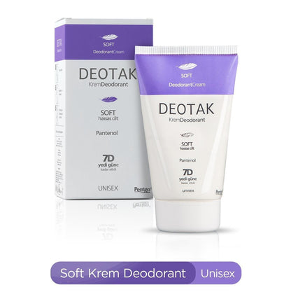 Deotak Sensitive Skin Deodorant Cream - Long Lasting Odor Protection, Gentle Formula