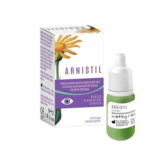 Arnistil Eye Drops: Hyaluronic Acid & Arnica Montana for Dry, Irritated Eyes - Preservative-Free, Sterile, Natural Eye Care