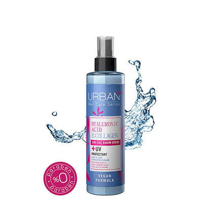 Urban Care Hyaluronic Acid & Collagen Hair Spray: Hydrating & Volumizing Vegan Hair Care for Dry, Lifeless Hair - Paraben Free, Detangler & Shine