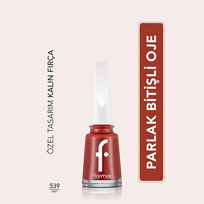 Flormar Nail Enamel - Long Lasting, Highly Pigmented Nail Polish for Healthy Nails