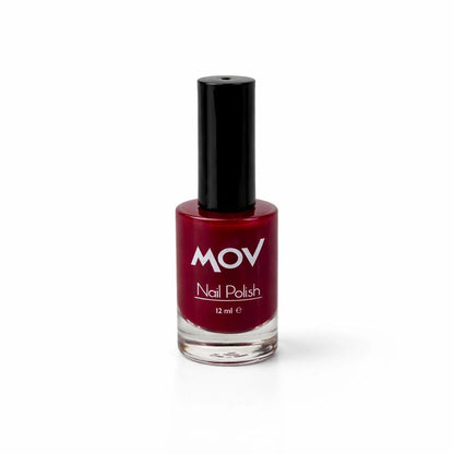 Mov Nail Polish No 07 Bordo Glossy Burgundy Shade