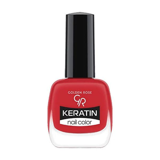 Golden Rose Keratin Nail Polish - Long-Lasting, Glossy Finish, Nourishing Nail Care