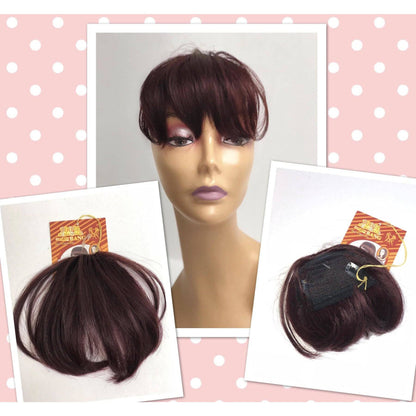 Unique 100% Human Hair Bang Hairpiece - Choose Color