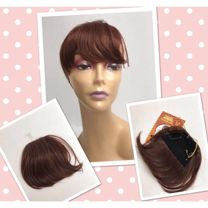Unique 100% Human Hair Bang Hairpiece - Choose Color