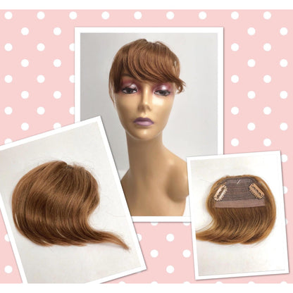 Unique 100% Human Hair Bang Hairpiece - Choose Color