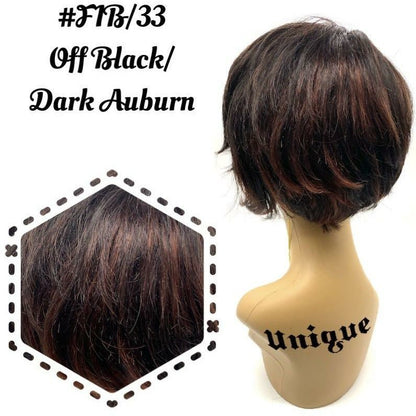 Unique 100% Human Hair Full Wig Style A9 - Choose Color
