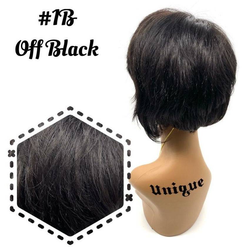 Unique 100% Human Hair Full Wig Style A9 - Choose Color