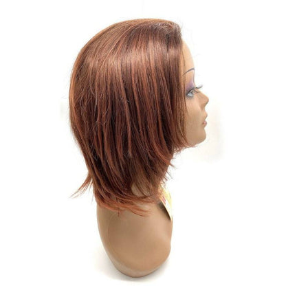 Unique 100% Human Hair Half Wig / Style #33237