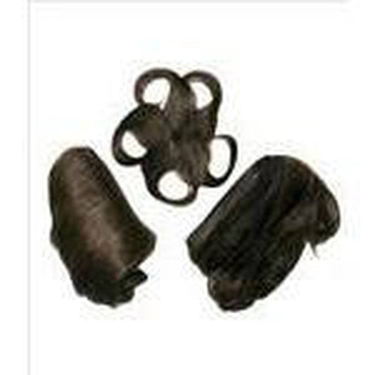 Unique Human Hair Switch in Tease Hairpiece - Choose Color