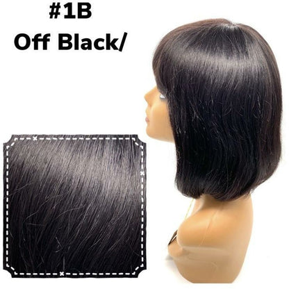 Unique's 100% Human Hair Full Wig Style A8 - Choose Color
