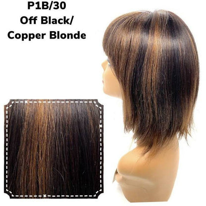 Unique's 100% Human Hair Full Wig Style A8 - Choose Color