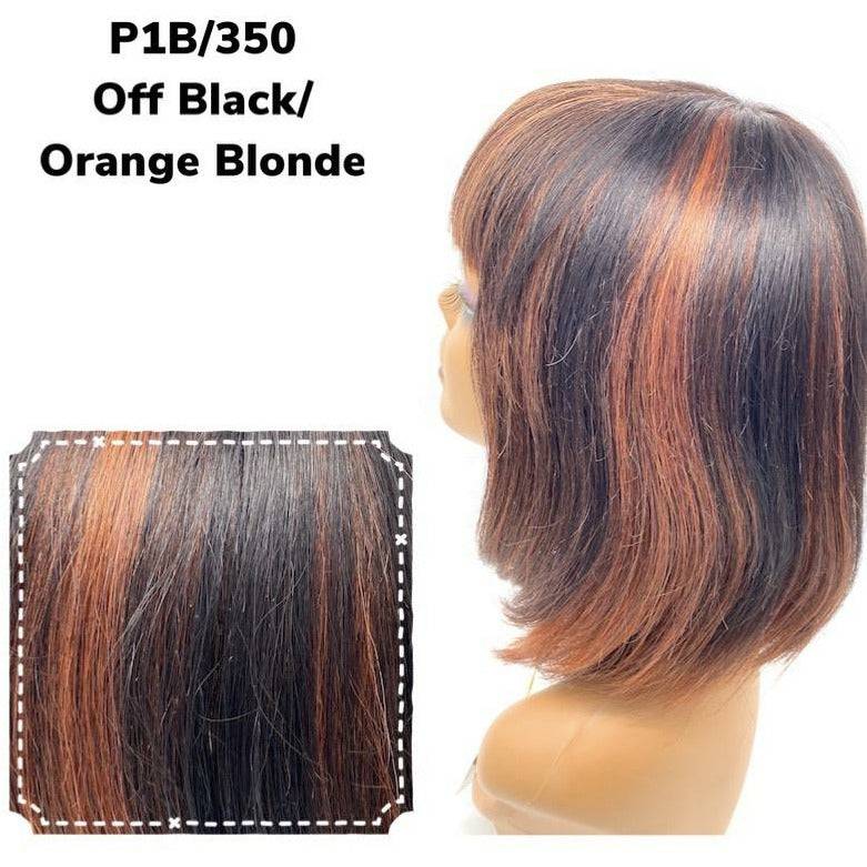 Unique's 100% Human Hair Full Wig Style A8 - Choose Color