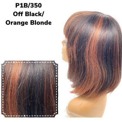 Unique's 100% Human Hair Full Wig Style A8 - Choose Color