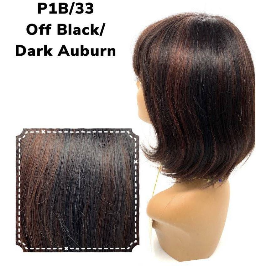 Unique's 100% Human Hair Full Wig Style A8 - Choose Color
