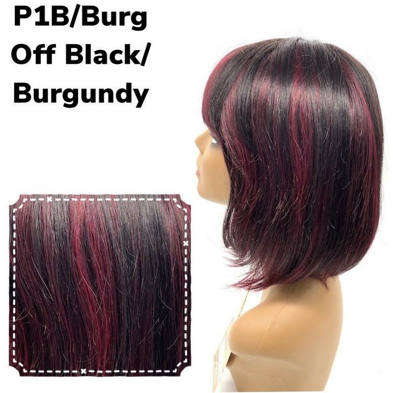 Unique's 100% Human Hair Full Wig Style A8 - Choose Color