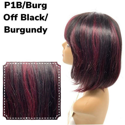 Unique's 100% Human Hair Full Wig Style A8 - Choose Color