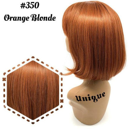 Unique 100% Human Hair Full Wig Style J Hairpiece - Choose Color