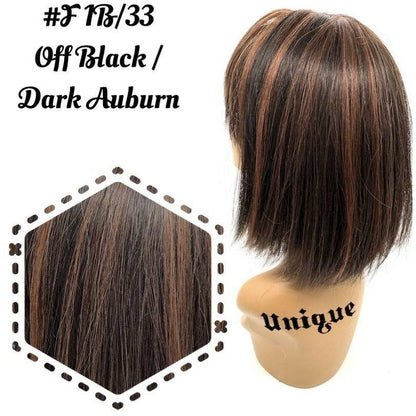 Unique 100% Human Hair Full Wig Style J Hairpiece - Choose Color
