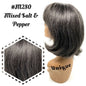 Unique 100% Human Hair Full Wig Style J Hairpiece - Choose Color