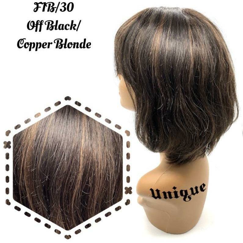 Unique 100% Human Hair Full Wig Style T Hairpiece - Choose Color