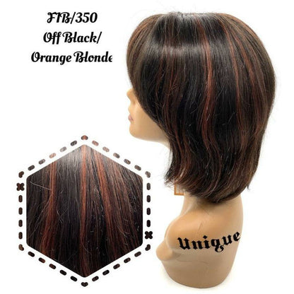 Unique 100% Human Hair Full Wig Style T Hairpiece - Choose Color