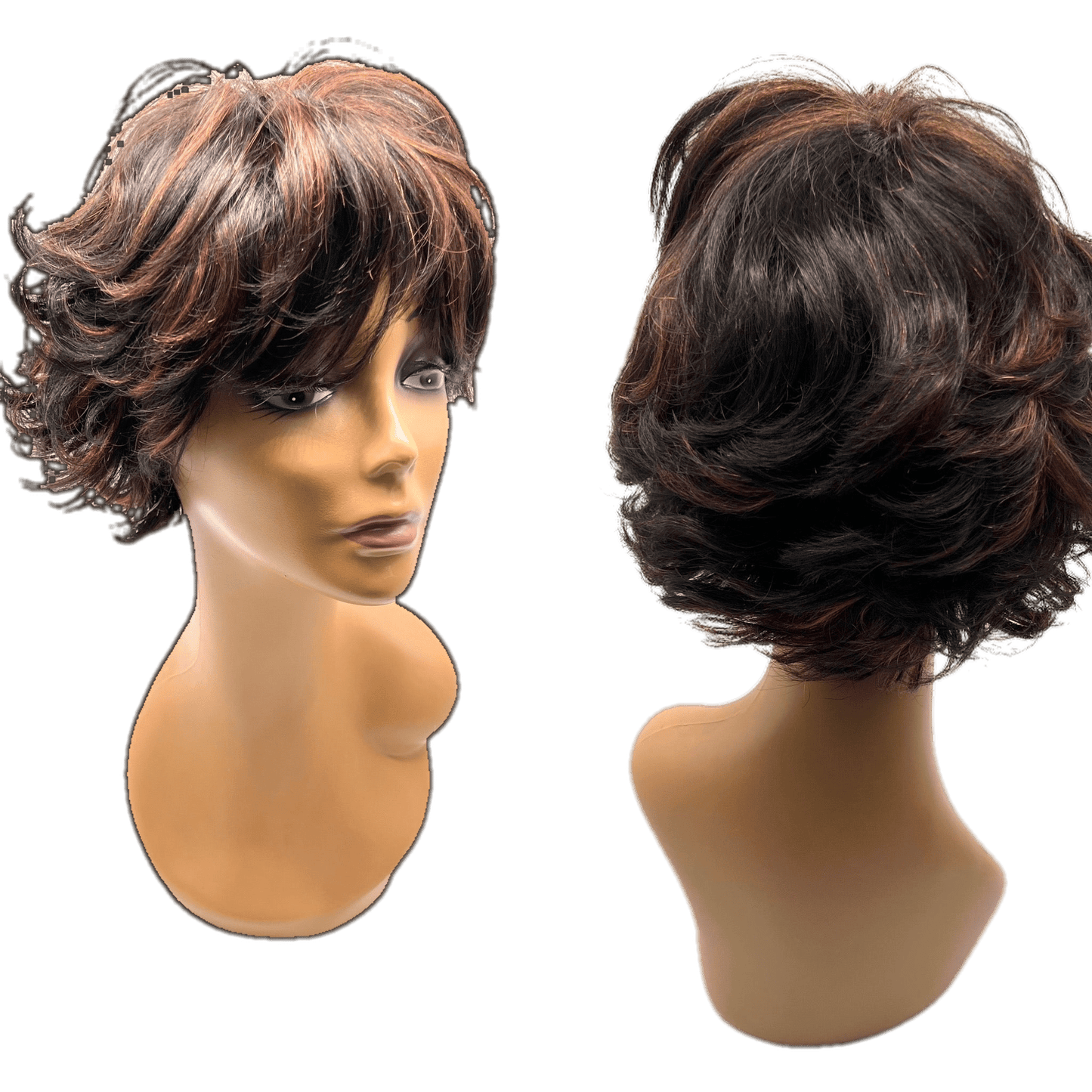 Unique's 100% Human Hair Full Wig Style V - Choose Color