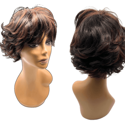 Unique's 100% Human Hair Full Wig Style V - Choose Color