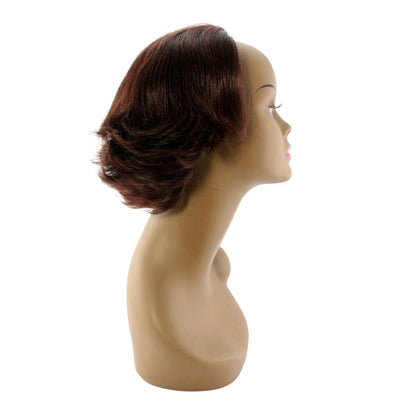 Unique 100% Human Hair Half Wig Mrs. Barbados Style Hairpiece - Choose Color