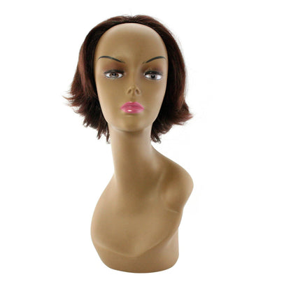 Unique 100% Human Hair Half Wig Mrs. Barbados Style Hairpiece - Choose Color