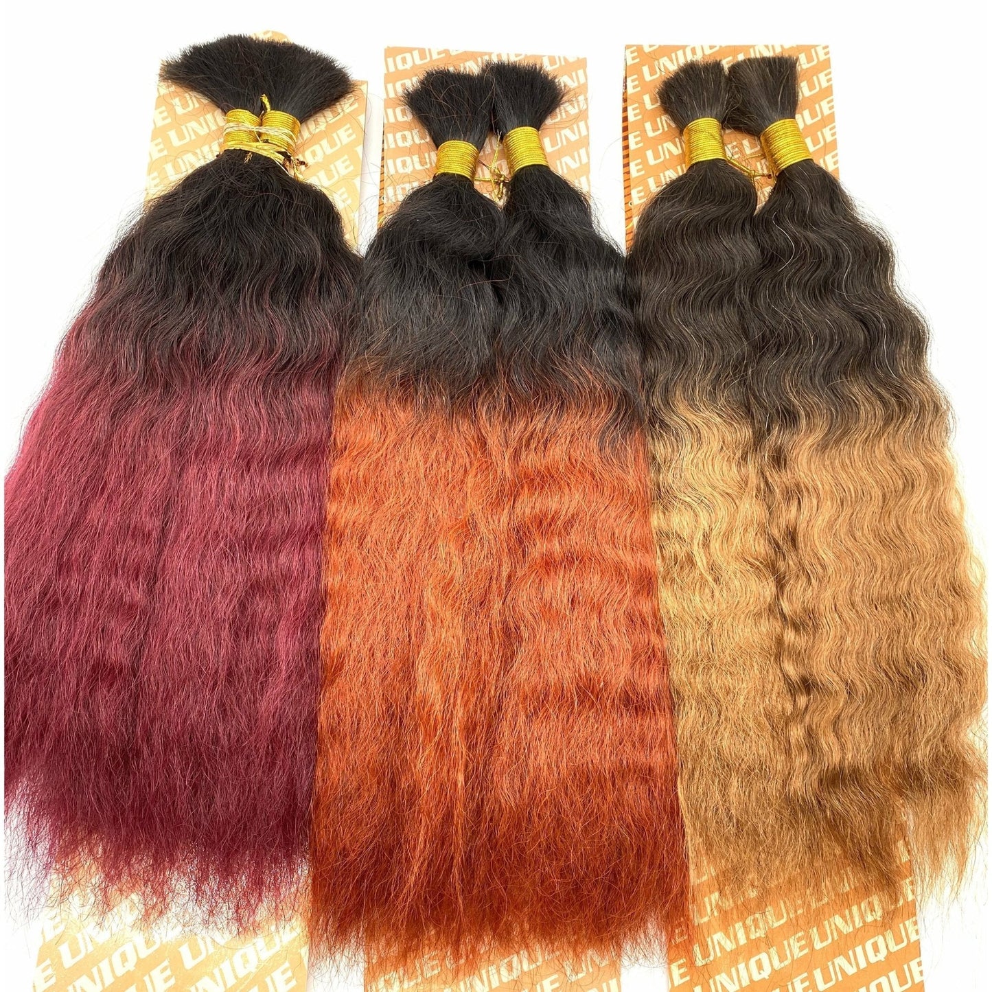 VIP Extensions Unique's Super Bulk 100% Human Hair 18" - Choose Color