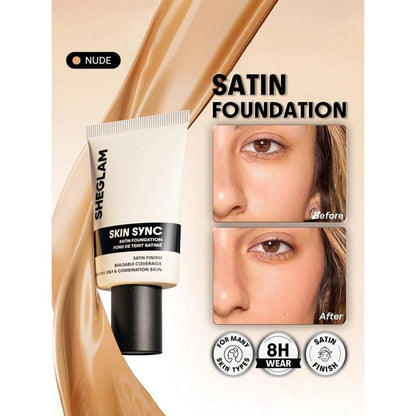Sheglam Tube Foundation Smooth Liquid Makeup in Nude