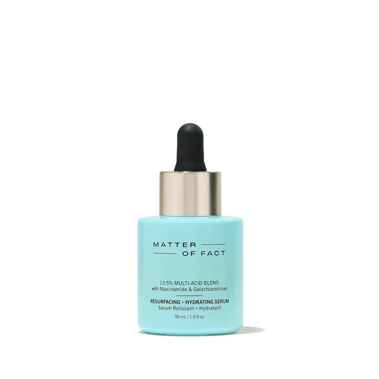 RESURFACING + HYDRATING Multi-Acid Serum with Salicylic Acid & Niacinamide - Vegan Skincare for Dark Spots & Uneven Texture