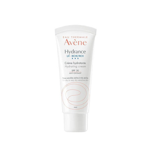 Avene Hydrance Rich SPF30 Moisturizing Cream - Hydrating & Sun Protected Dry, Sensitive Skin - 1.35 fl oz