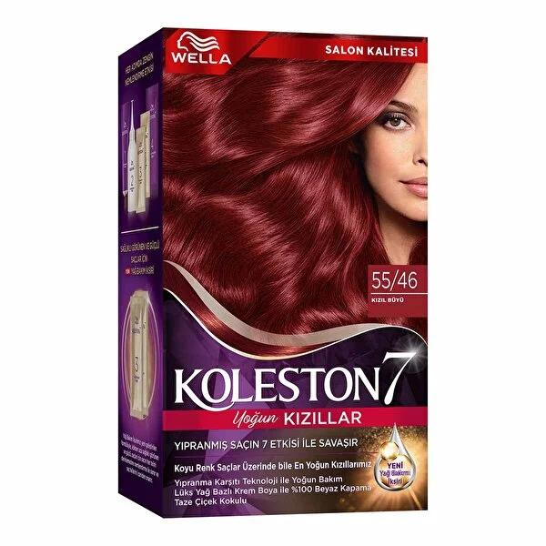 Koleston Wella Supreme Red Hair Dye: Intense Color, Grey Coverage, and Hair Repair in a Kit for Vibrant, Long-Lasting, Water Resistant Results