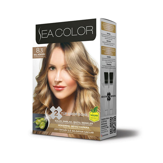 Sea Color Set Boya Hair Dye - Permanent Hair Color with Olive Oil for Shiny, Long-Lasting Colors & 100% Gray Coverage