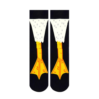 Carnaval Socks Duck Feet Patterned Crew Socks - 1 Pair