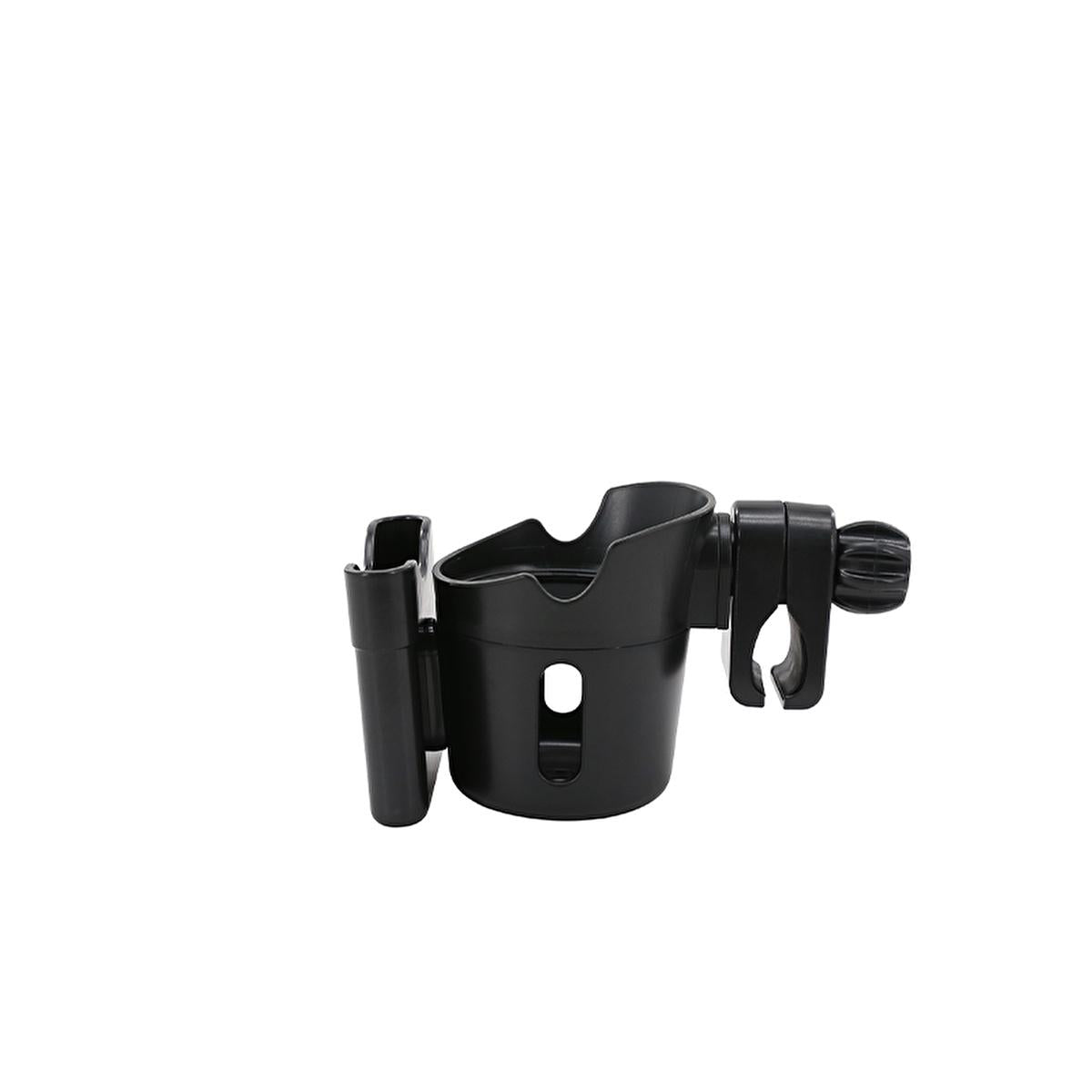 Babyjem 2-in-1 Baby Stroller Cup and Phone Holder - Adjustable, 360-Degree Rotatable, Tool-Free Installation
